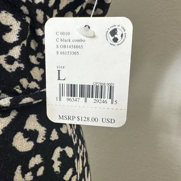 Free People Black and White Mini Dress - Picture 6 of 10